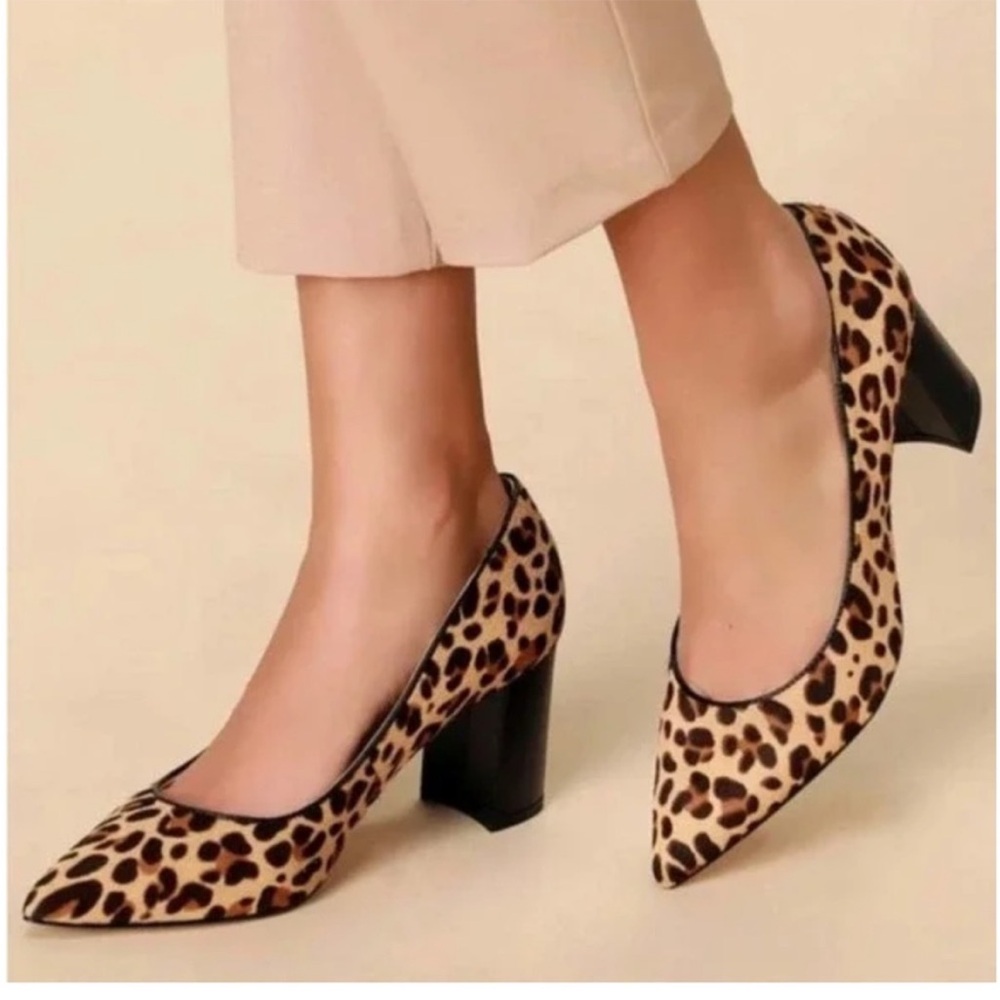 Marc Fisher Animal Print Block Heels - Picture 6 of 6